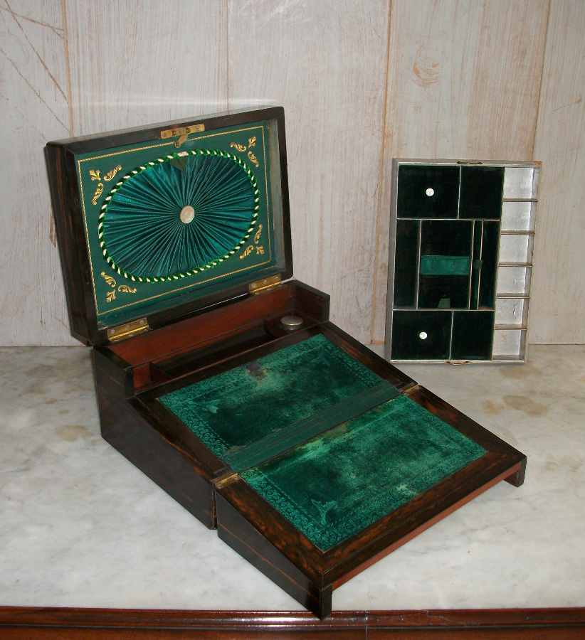 COROMANDEL JEWELLERY WRITING SLOPE  BOX